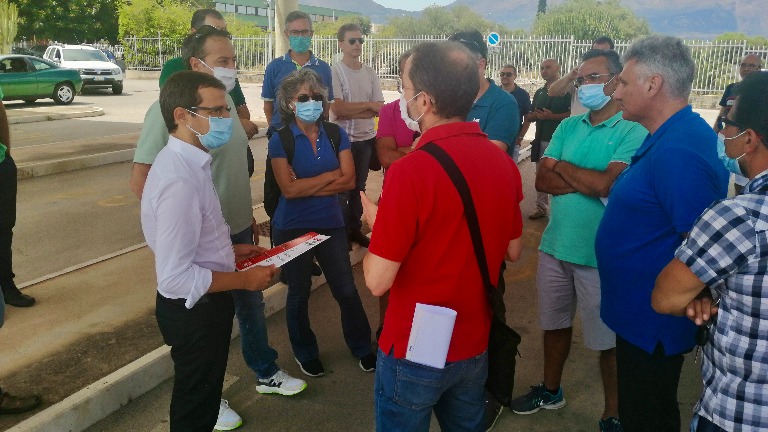 Incontro con i lavoratori di Italtel