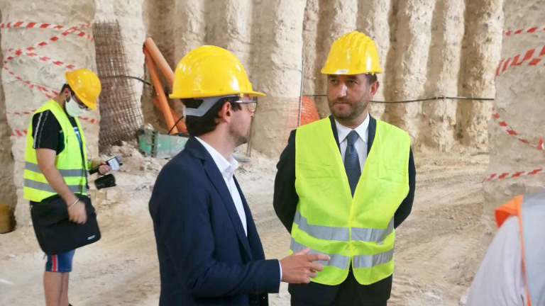 Nodo ferroviario di Palermo, visita al cantiere con il Vice Ministro Giancarlo Cancelleri