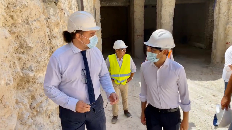 Visita al cantiere di via Sicilia