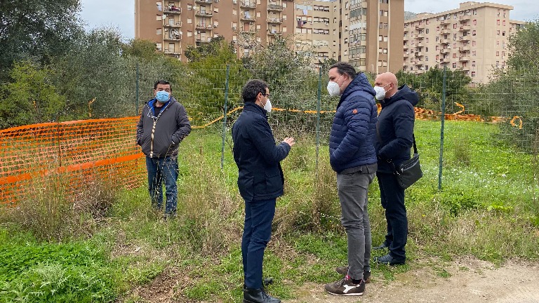 Quartiere Marinella, sopralluogo area da destinare a verde attrezzato